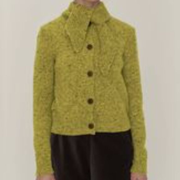 Toast Donegal Wool Tie Neck Cardigan - Picture 5 of 9